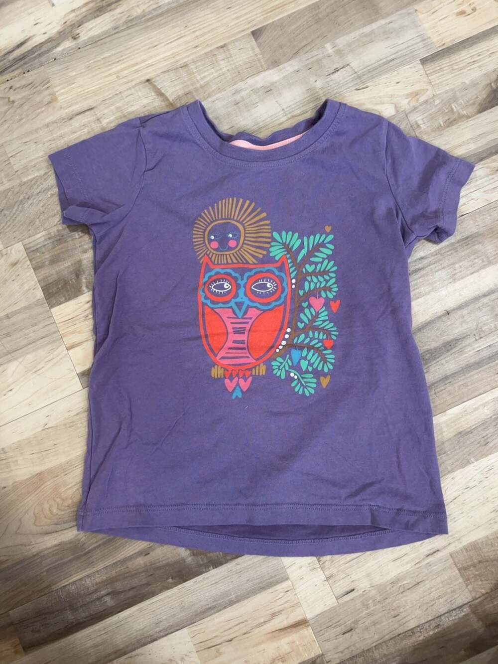 Hanna Andersson Graphic Owl T-Shirt Size 130